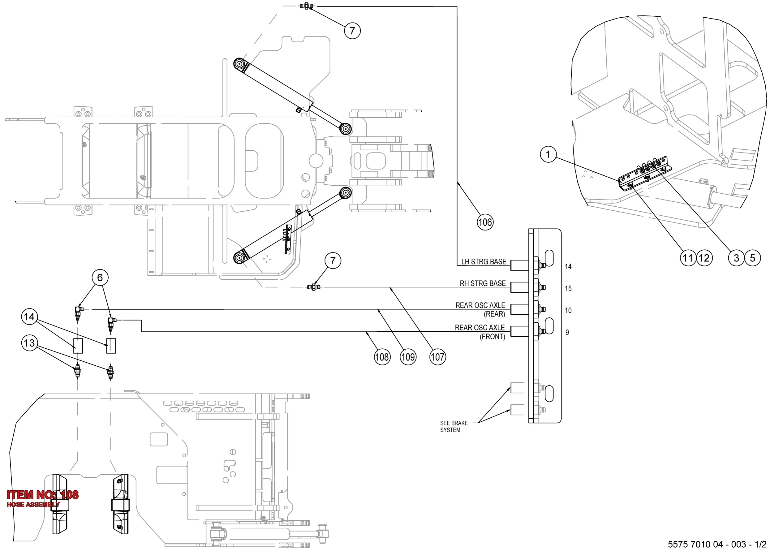 5503 9359 00 HOSE ASSEMBLY - Technical Drawing