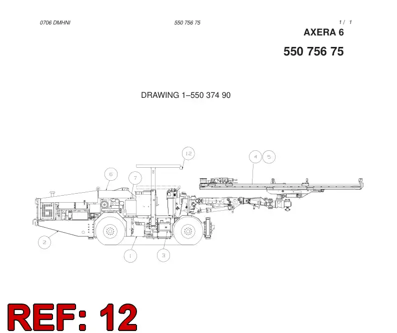 55039364 550 393 64 LIGHT - Sandvik Technical Drawing