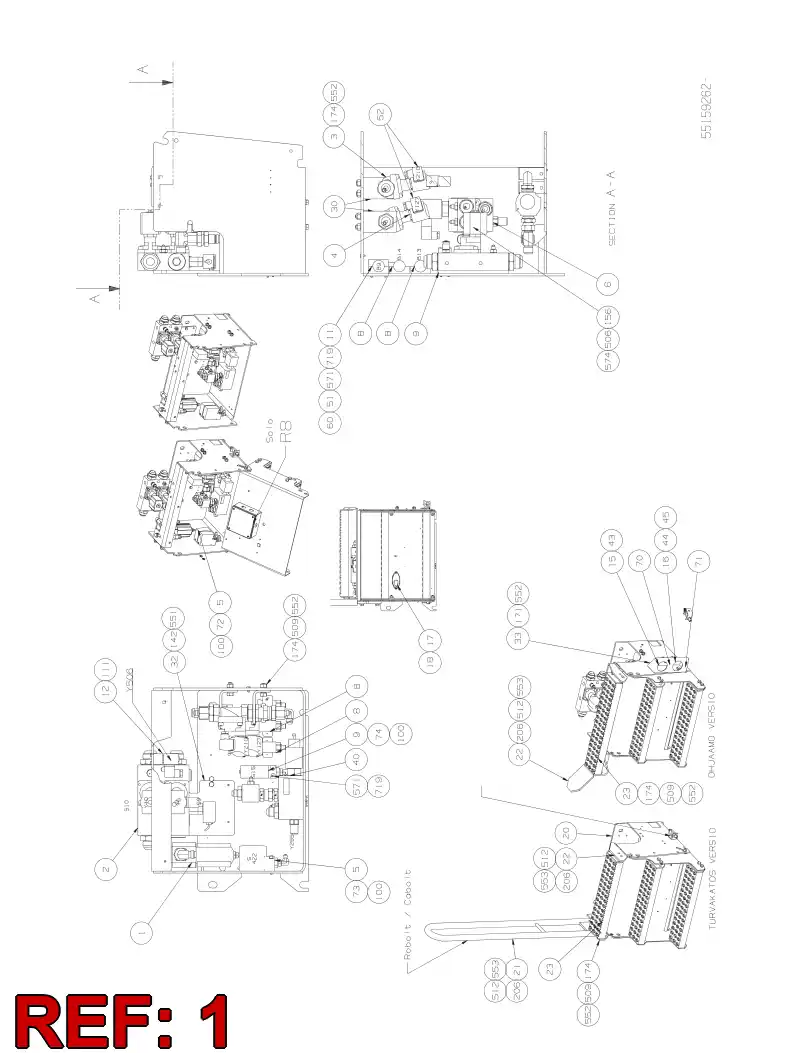 55039388 550 393 88 WATER SEPARATOR ASSEMBLY - Sandvik Technical Drawing