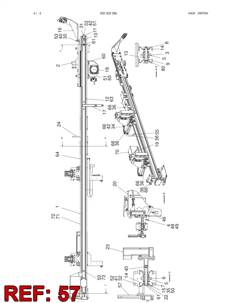 55039428 550 394 28 SAFETY WIRE ASSEMBLY - Sandvik Technical Drawing