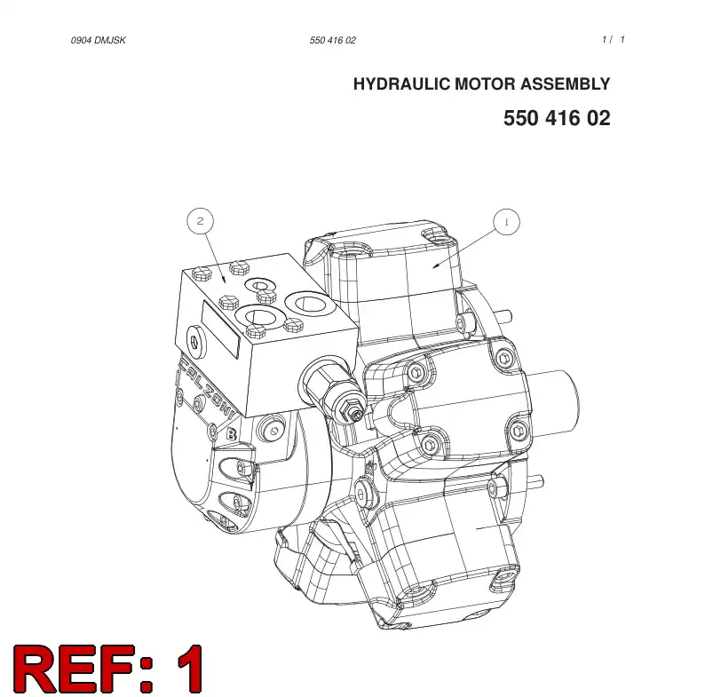 55039432 550 394 32 PISTON MOTOR - Sandvik Technical Drawing