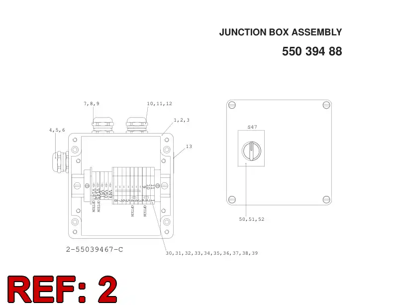 55039474 550 394 74 DIMENSIONING DRAWING - Sandvik Technical Drawing