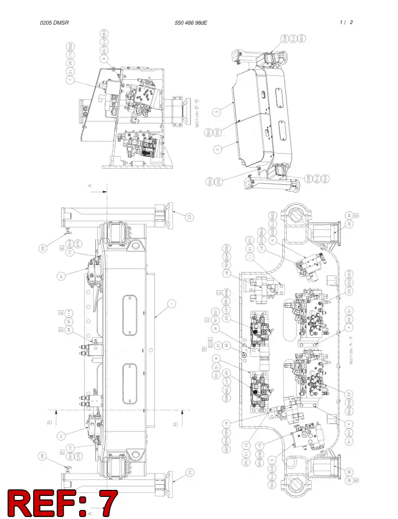 55039479 550 394 79 BRACKET - Sandvik Technical Drawing