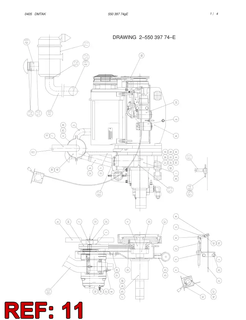 55039500 550 395 00 PLATE LUG - Sandvik Technical Drawing