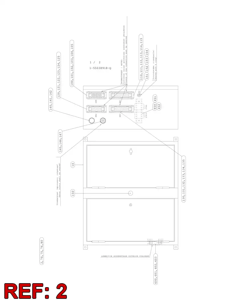 55039517 550 395 17 WIRING INSTRUCTION - Sandvik Technical Drawing