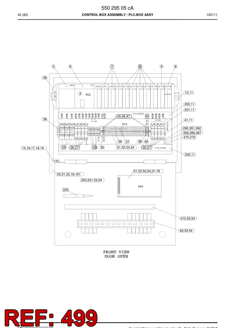 55039560a 550 395 60a Laminated sheet - Sandvik Technical Drawing