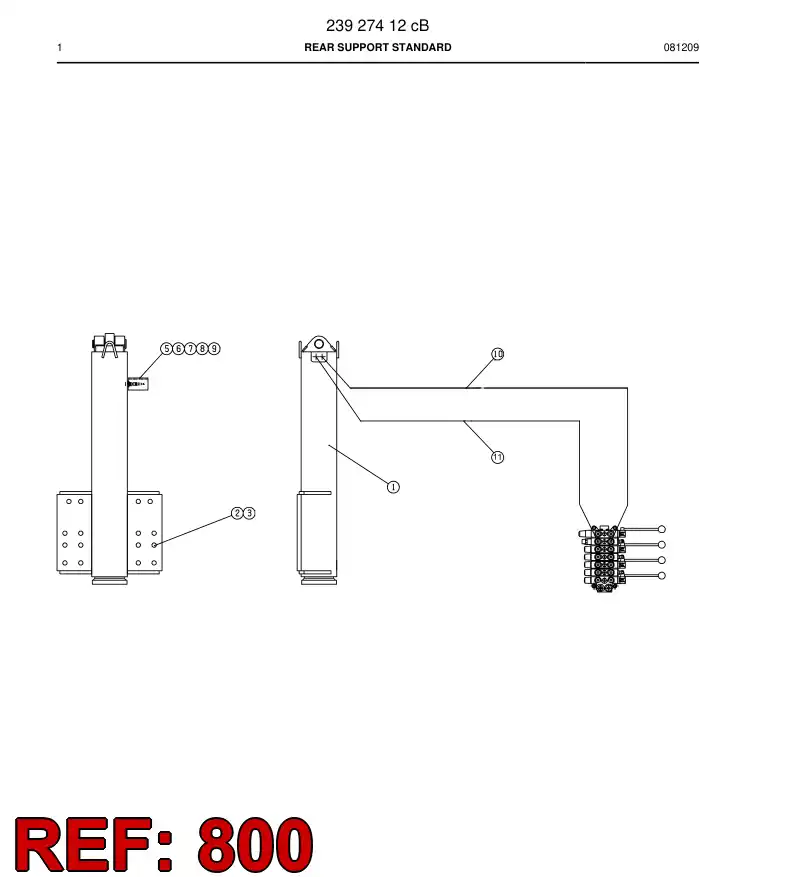 55039894 550 398 94 Hydraulic diagram - Sandvik Technical Drawing