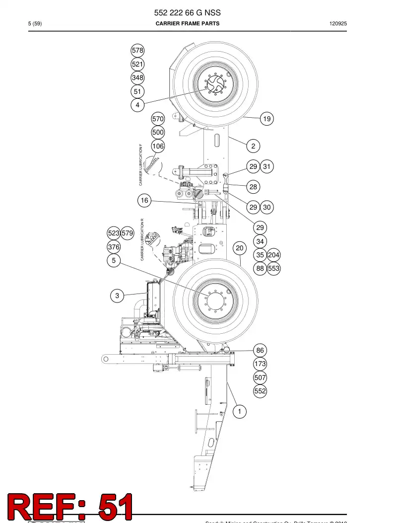 55039916d 550 399 16d Plate, Locking - Sandvik Technical Drawing