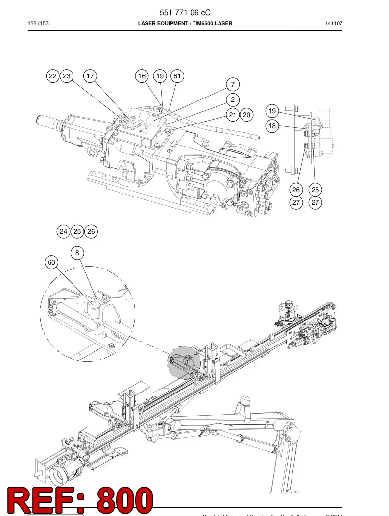 55039937a 550 399 37a Schematic, Hydraulic - Sandvik Technical Drawing