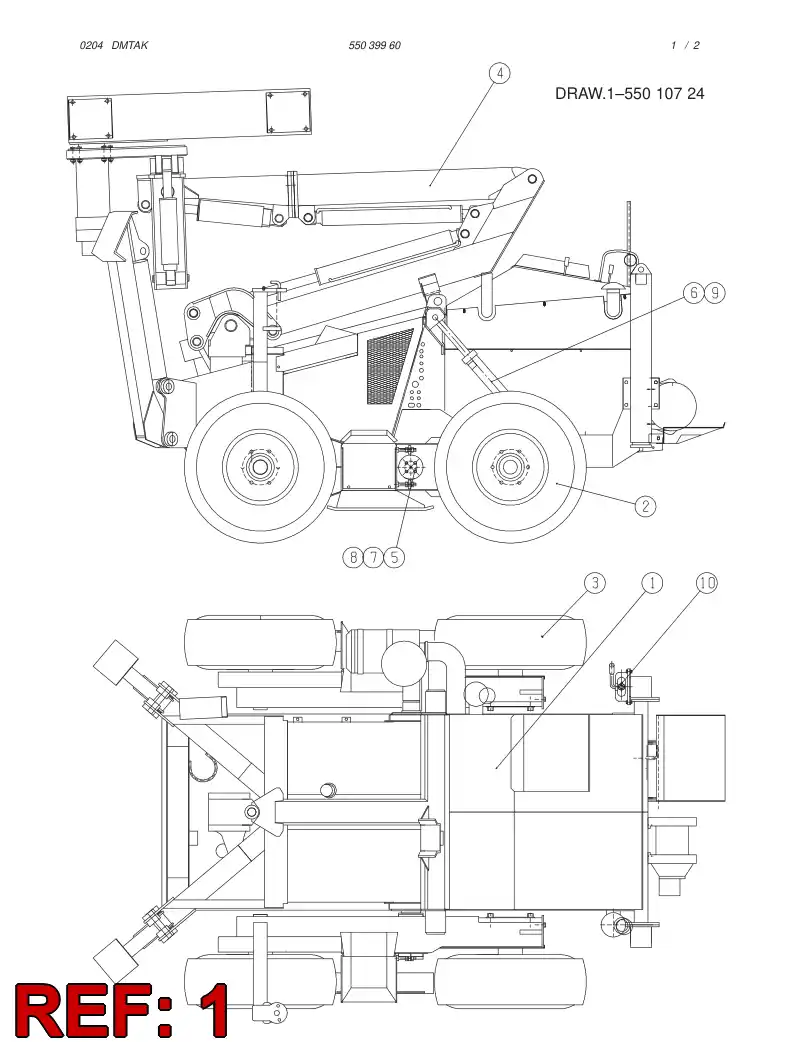 55039961 550 399 61 CARRIER - Sandvik Technical Drawing