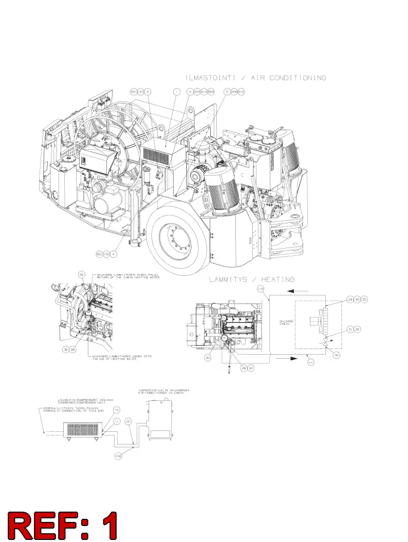 55040122 550 401 22 COMPRESSOR / CONDESSOR UNIT - Sandvik Technical Drawing