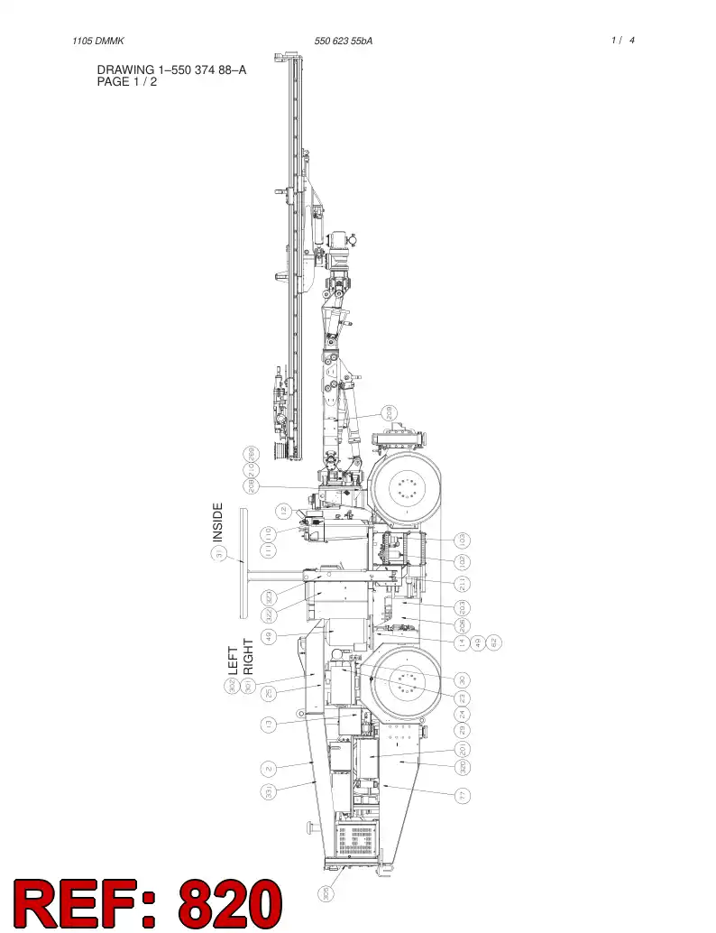55040130 550 401 30 SIGN AND DECAL ASSEMBLY - Sandvik Technical Drawing
