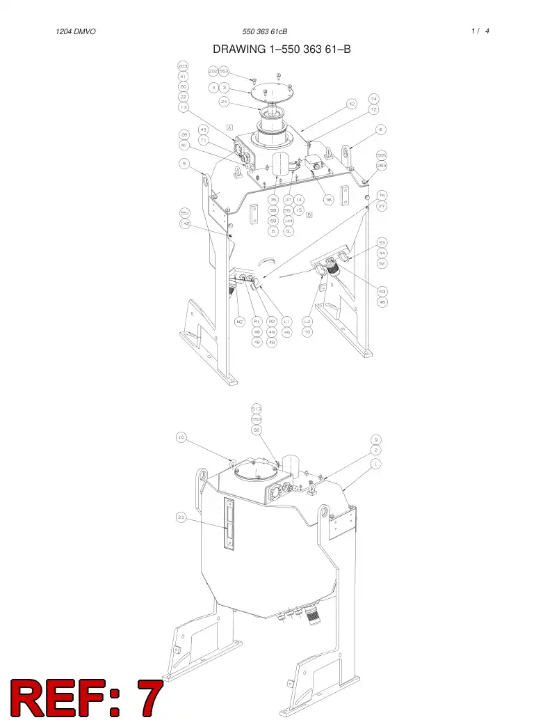 55040152 550 401 52 HEAT INSULATION PLATE - Sandvik Technical Drawing