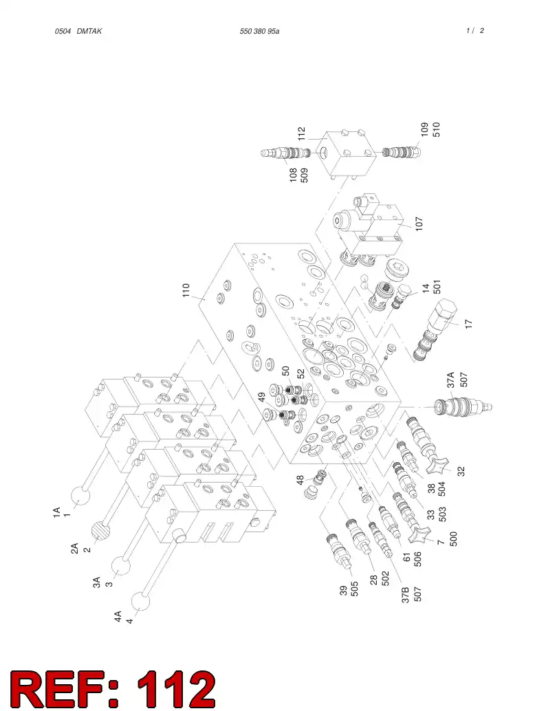 55040207 550 402 07 SECTION - Sandvik Technical Drawing