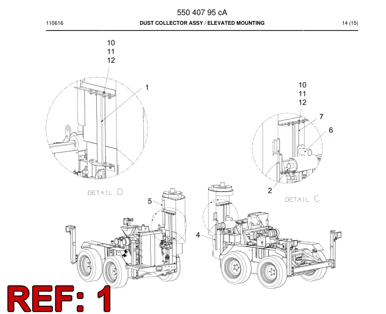 55040274 550 402 74 Extension block - Sandvik Technical Drawing