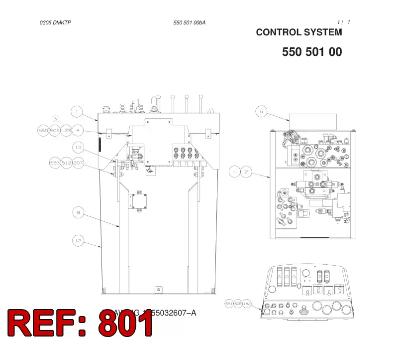 55040405 550 404 05 HOSING - Sandvik Technical Drawing