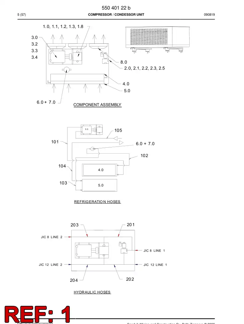55040429a 550 404 29a Spacer ring - Sandvik Technical Drawing