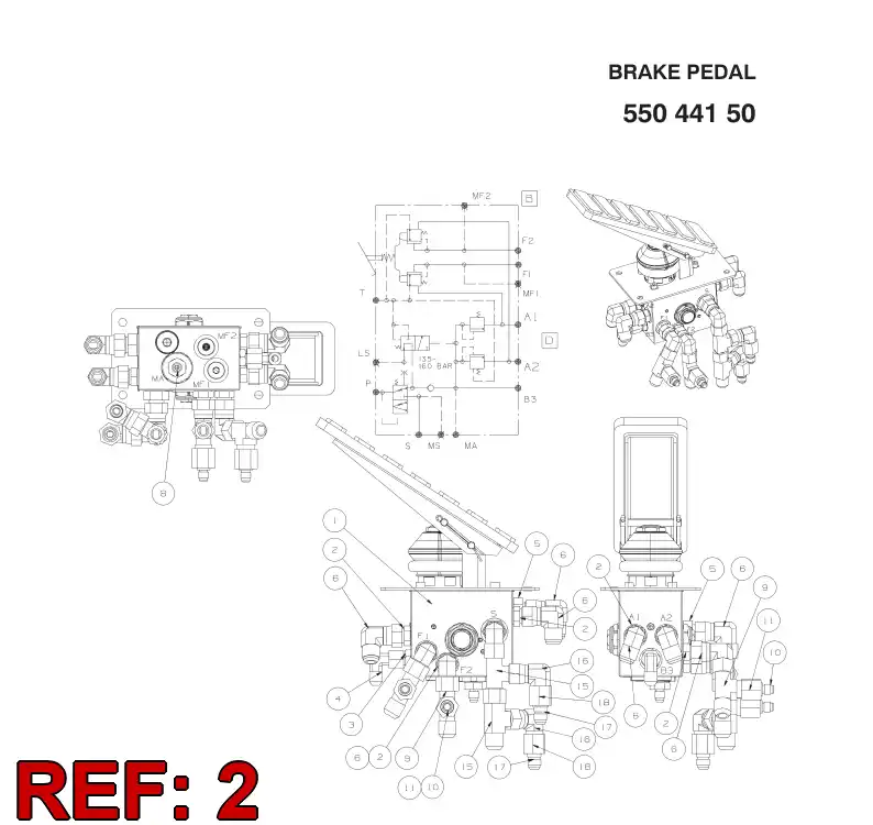 55040493 550 404 93 STRAIGHT THREAD ADAPTER - Sandvik Technical Drawing