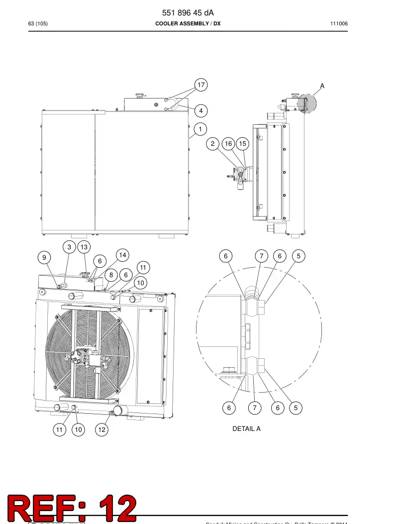 55040493a 550 404 93a STRAIGHT THREAD ADAPTER - Sandvik Technical Drawing