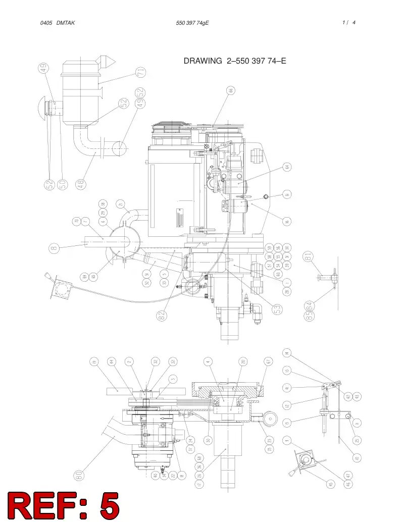 55040534 550 405 34 SUPPORTING BLOCK - Sandvik Technical Drawing