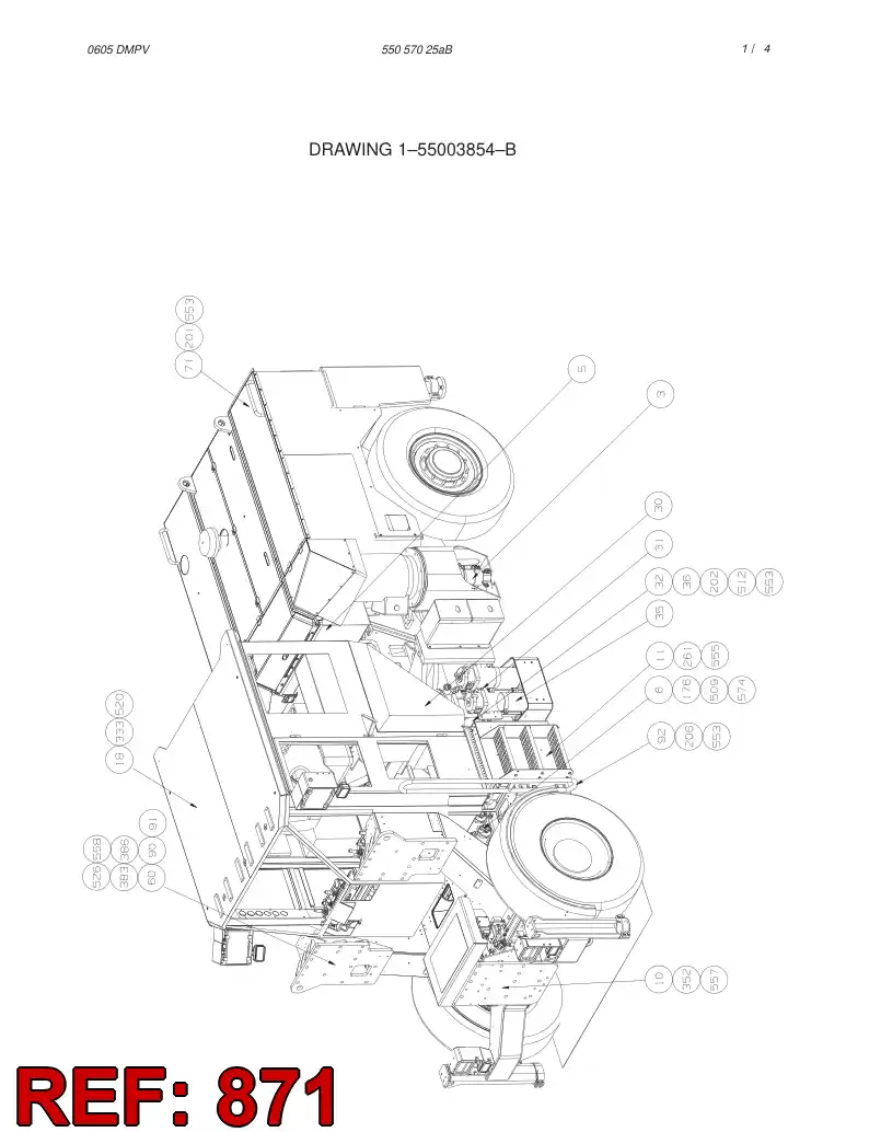 55040673 550 406 73 ASSEMBLY KIT - Sandvik Technical Drawing