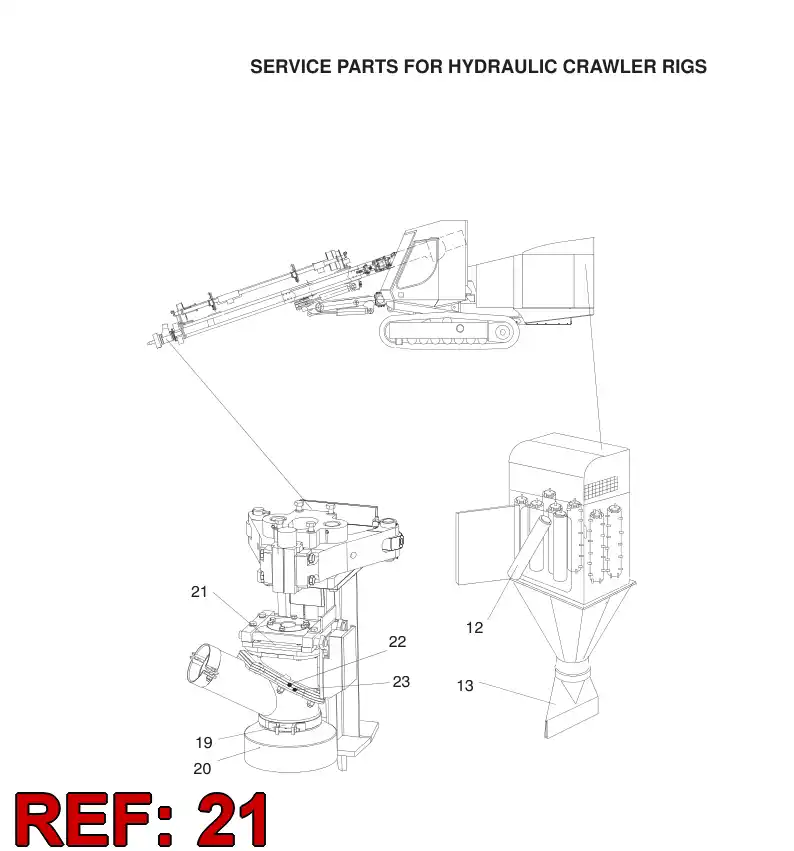 55040711 550 407 11 LOCK RUBBER - Sandvik Technical Drawing