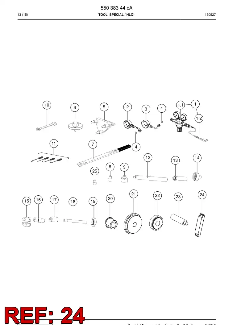 55040783 550 407 83 Punch - Sandvik Technical Drawing