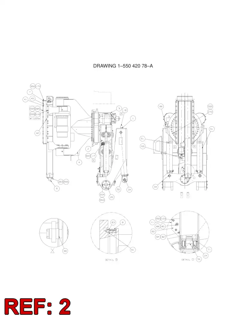 55040804 550 408 04 OUTER PIPE - Sandvik Technical Drawing