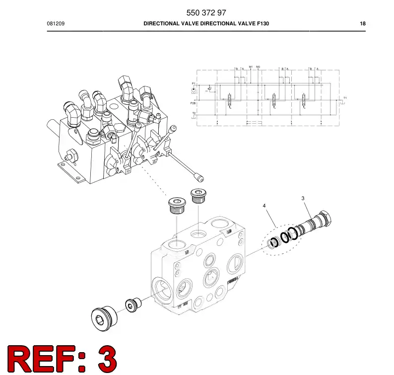 55040869 550 408 69 Plug - Sandvik Technical Drawing