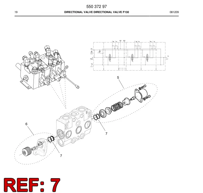 55040873 550 408 73 Seal kit - Sandvik Technical Drawing