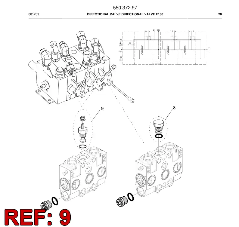 55040874 550 408 74 Throttle valve - Sandvik Technical Drawing