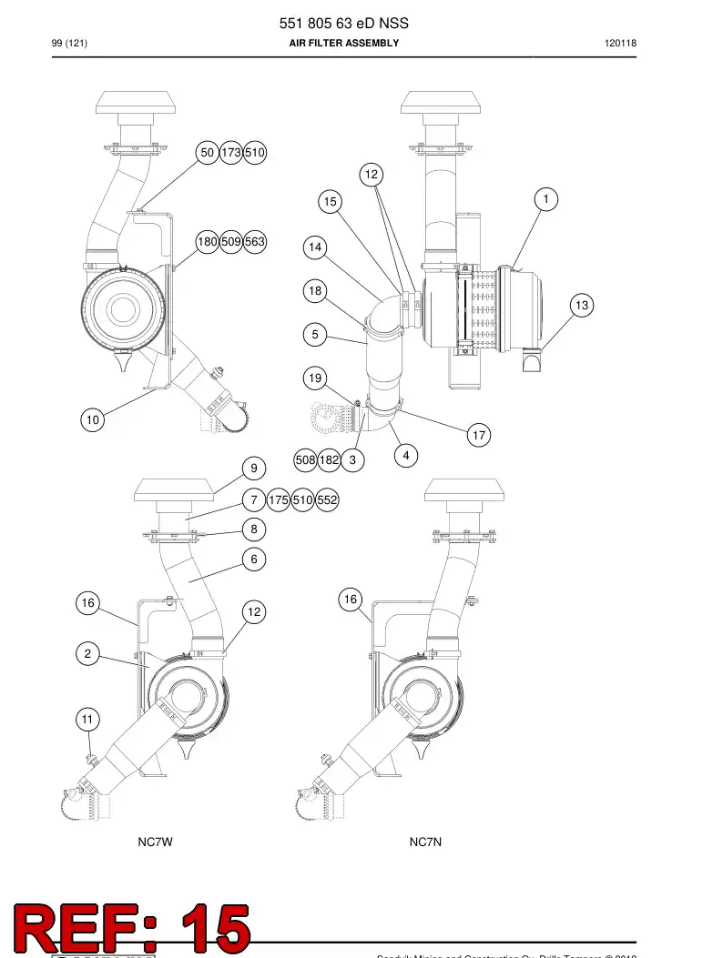 550 408 76c Pipe, Intake - drawing