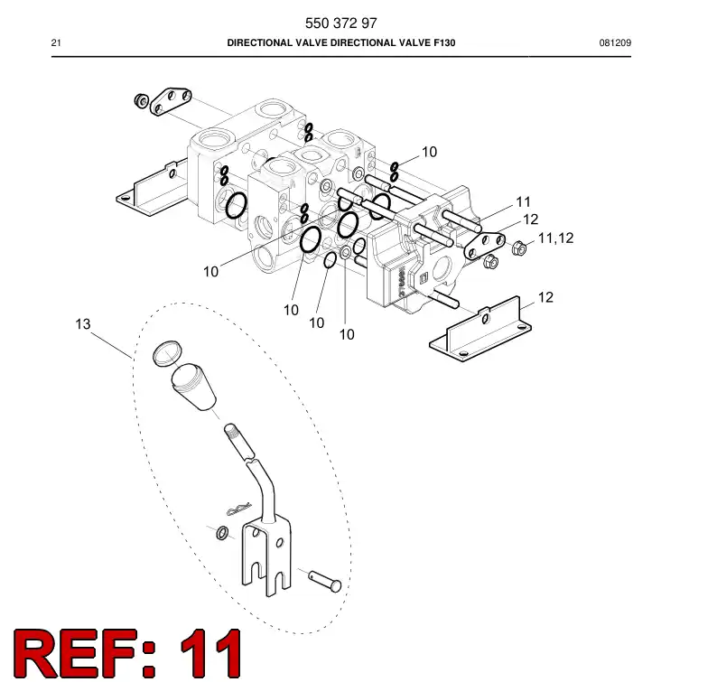 55040878 550 408 78 Tie bolt - Sandvik Technical Drawing
