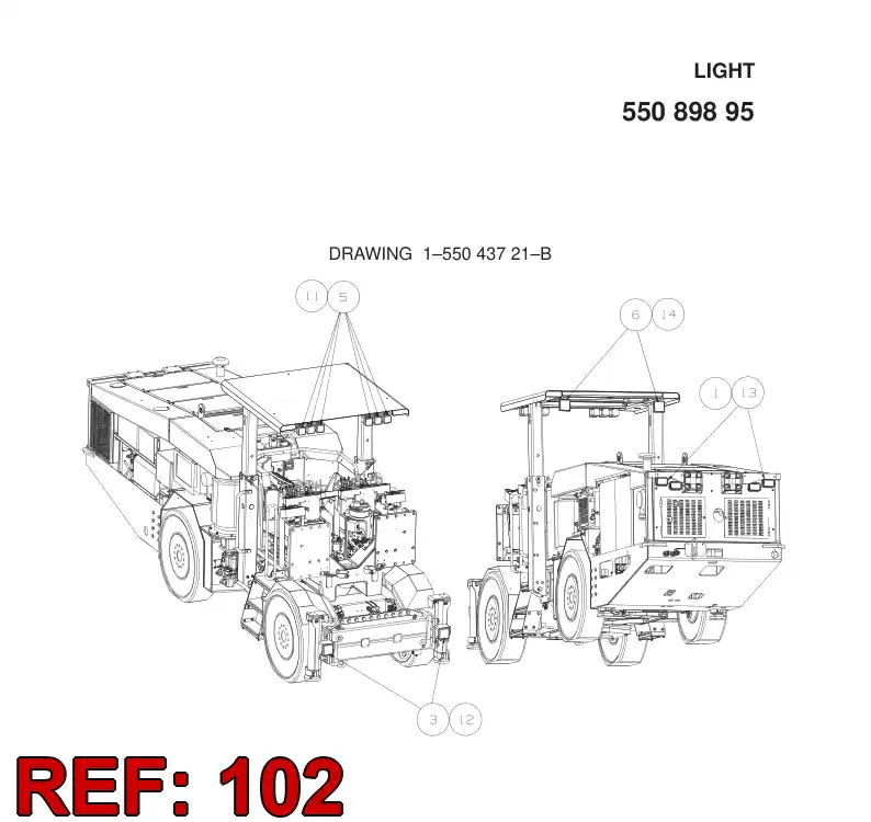 55040963 550 409 63 BULB - Sandvik Technical Drawing
