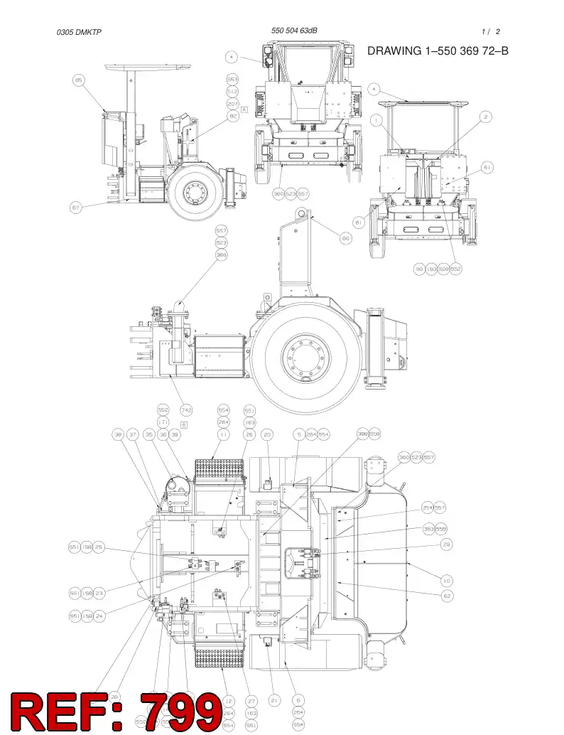 55041122 550 411 22 SCREW SET - Sandvik Technical Drawing
