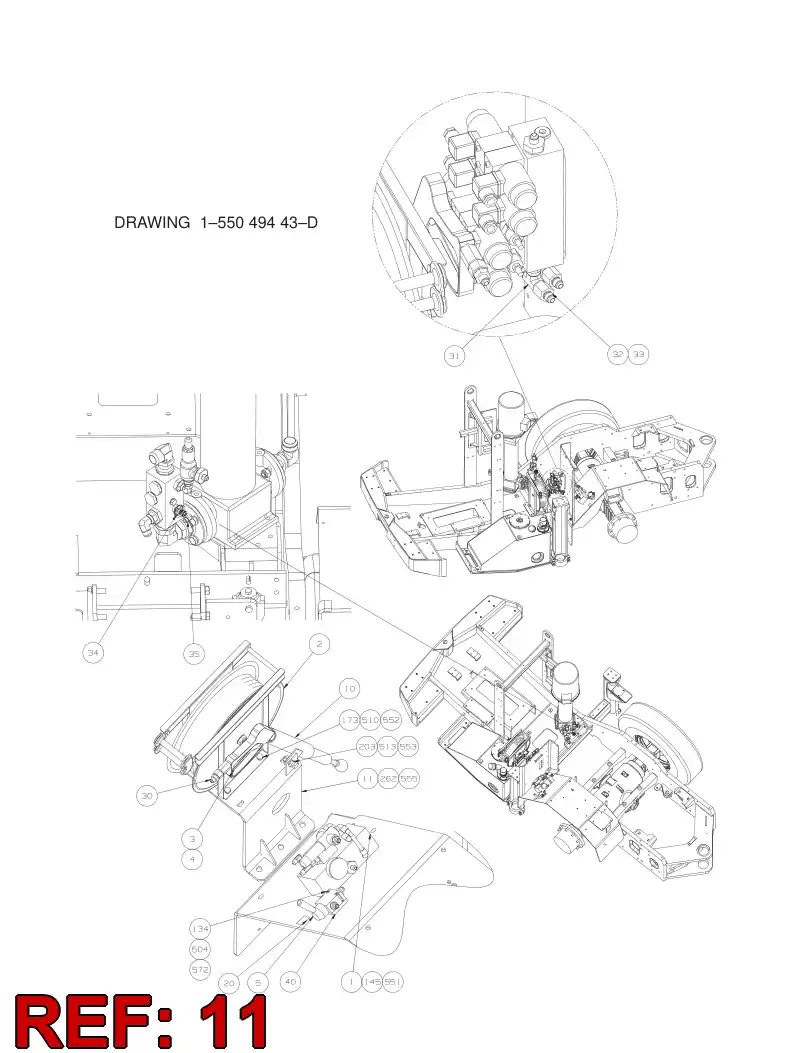 55041137 550 411 37 Bracket - Sandvik Technical Drawing