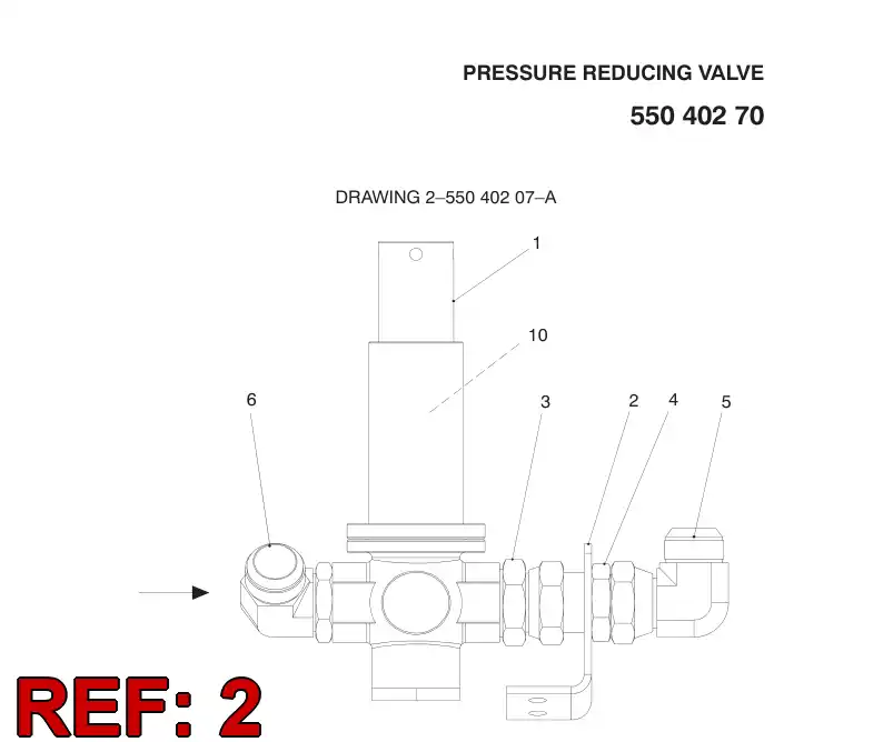 55041189 550 411 89 Plate, Mounting - Sandvik Technical Drawing