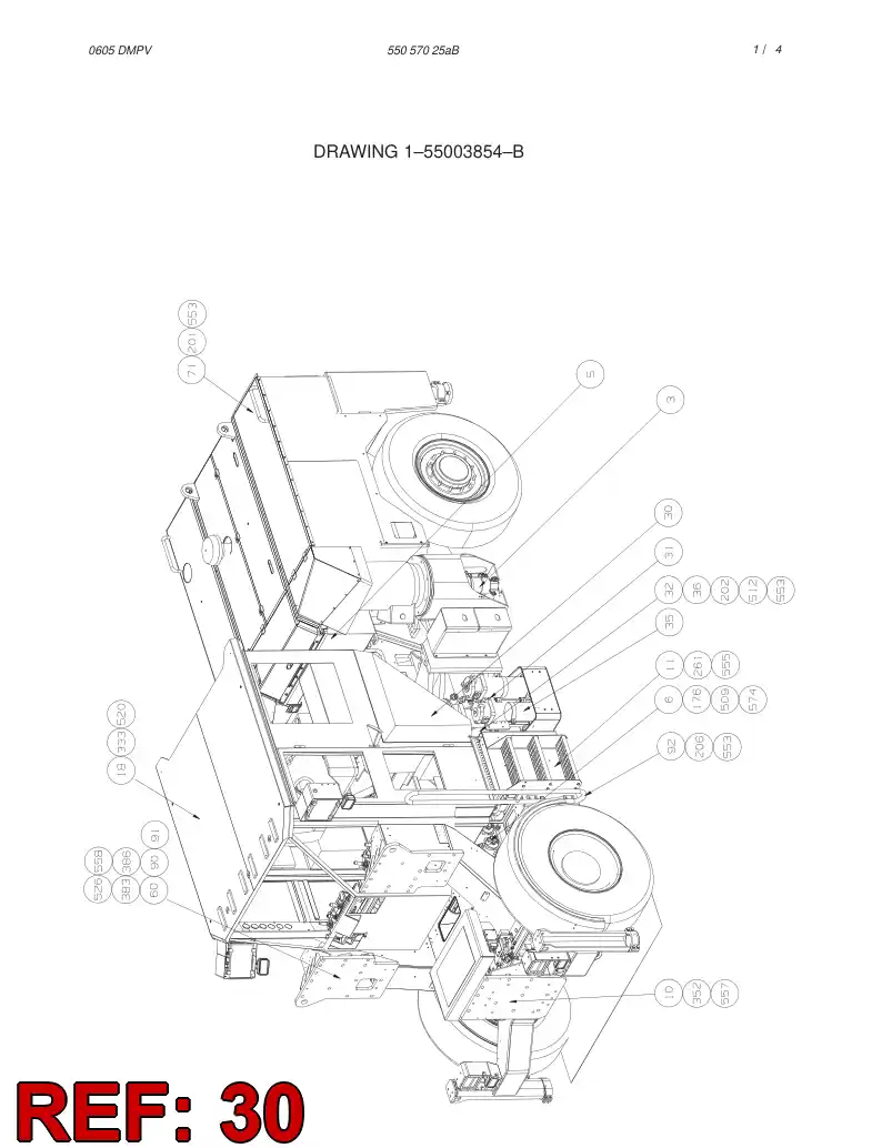 55041224 550 412 24 WATER PUMP - Sandvik Technical Drawing