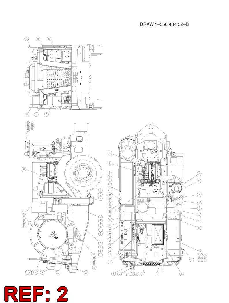 55041294 550 412 94 REAR ASSEMBLY - Sandvik Technical Drawing
