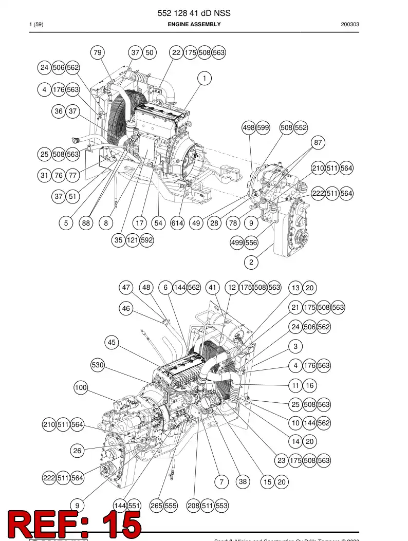 55041354a 550 413 54a Hose, Rubber - Sandvik Technical Drawing