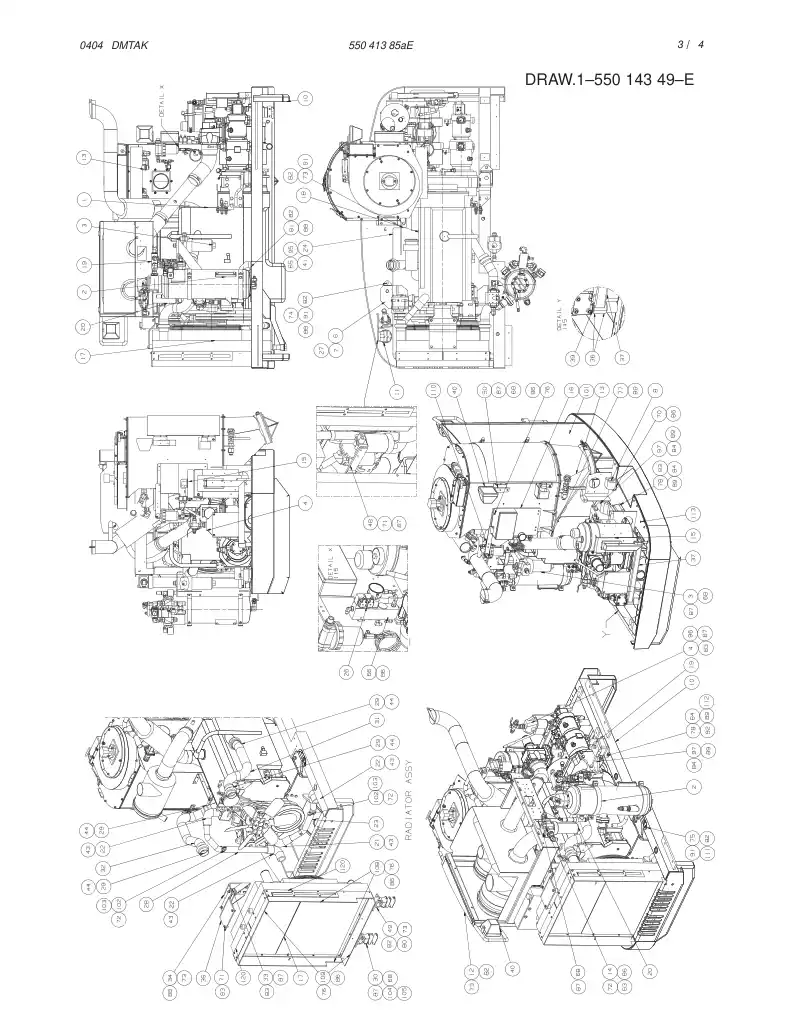 55041385aE 550 413 85aE POWERPACK - Sandvik Technical Drawing