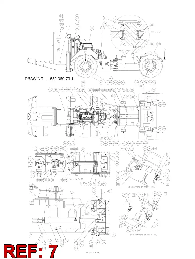 55041530 550 415 30 EXHAUST PIPING - Sandvik Technical Drawing