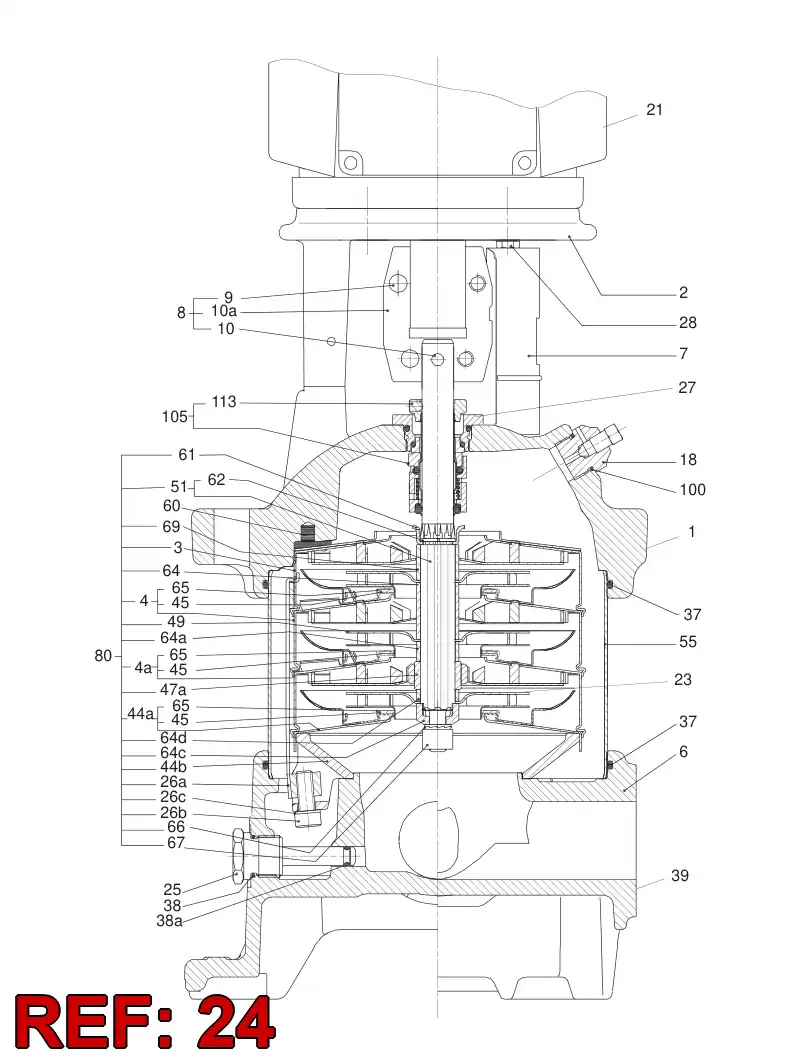55041554 550 415 54 REPAIR KIT - Sandvik Technical Drawing