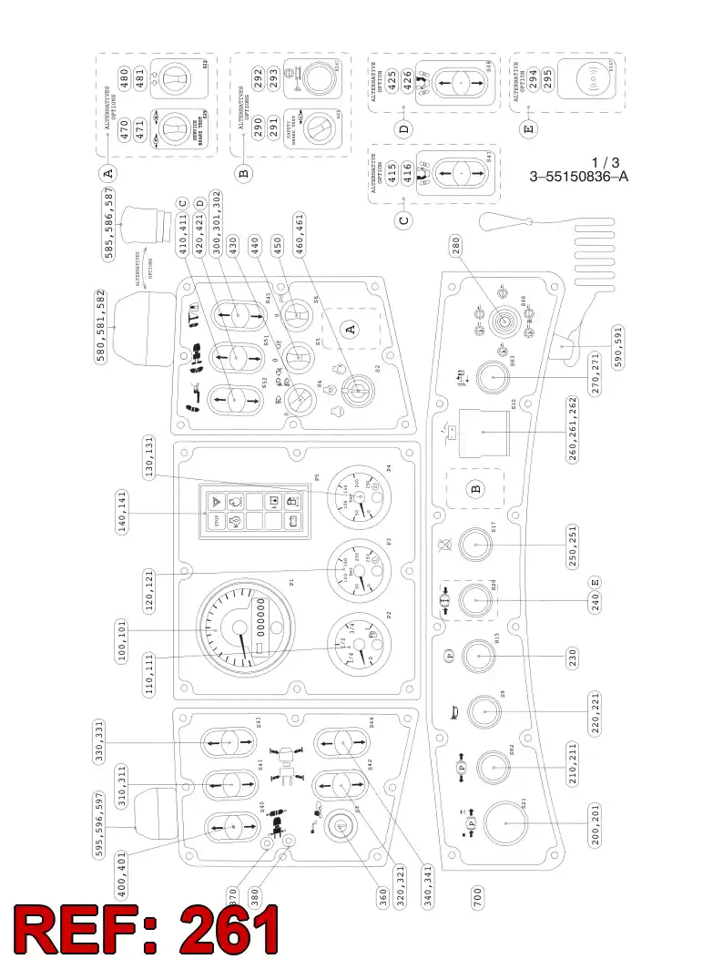 55041626 550 416 26 PUSH BUTTON - Sandvik Technical Drawing