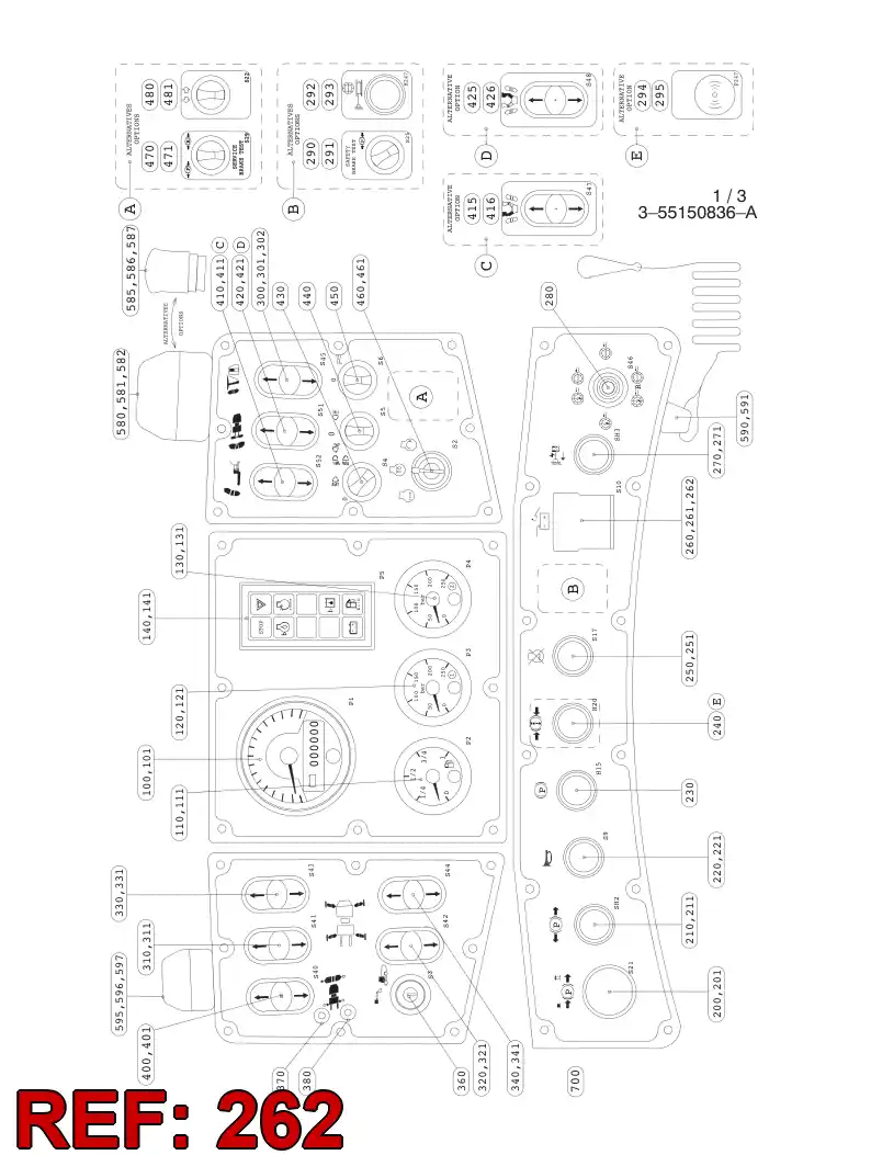 55041628 550 416 28 ACCESORIO DE INTERRUPTOR - Sandvik Technical Drawing