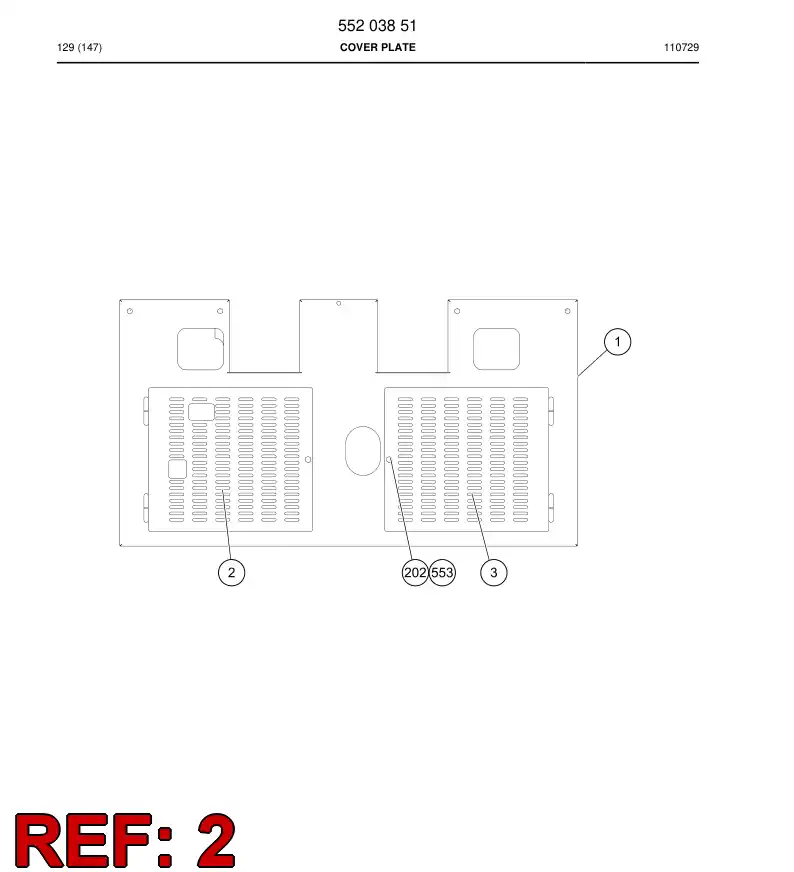 55041660 550 416 60 Door - Sandvik Technical Drawing