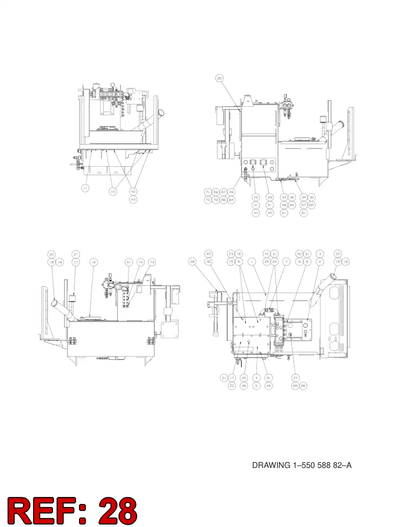 55041738 550 417 38 VALVE BRACKET - Sandvik Technical Drawing