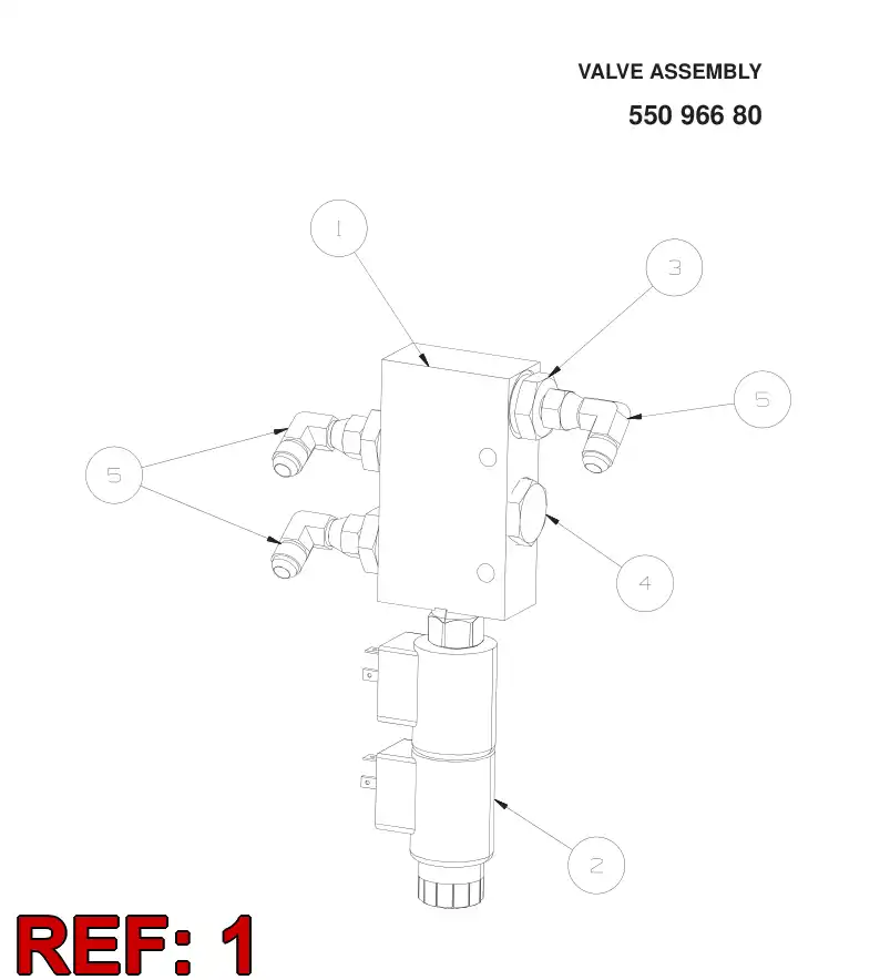 55041950 550 419 50 Frame - Sandvik Technical Drawing