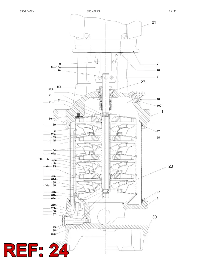 55041963 550 419 63 REPAIR KIT - Sandvik Technical Drawing