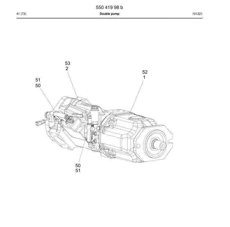 55042005 550 420 05 Seal kit - Sandvik Technical Drawing